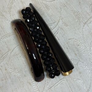 Luxury Hair Bundle: Ficcare Maximas, Vintage French Beaded & Tortoise Hair Clips